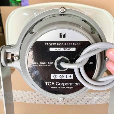 Mặt sau Loa nén 50W trở kháng thấp TOA SC-651