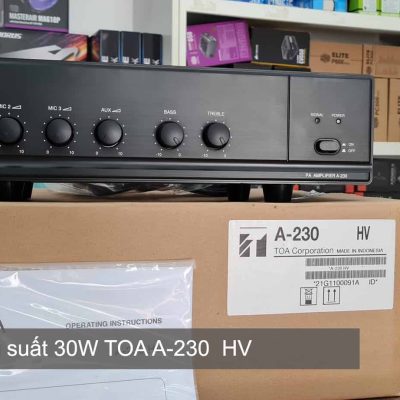 Thực tế - Amply công suất 30W TOA A-230 HV