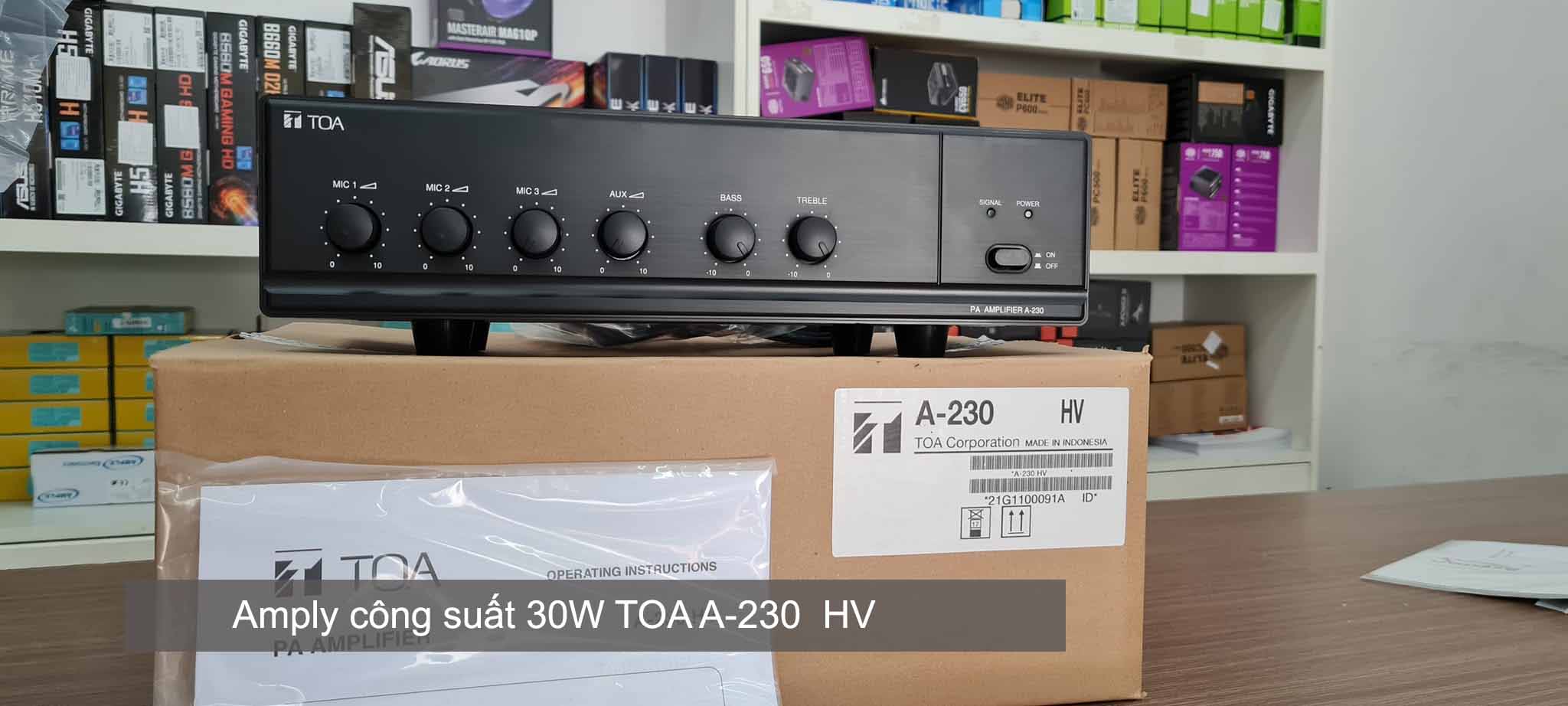 Thực tế - Amply công suất 30W TOA A-230 HV