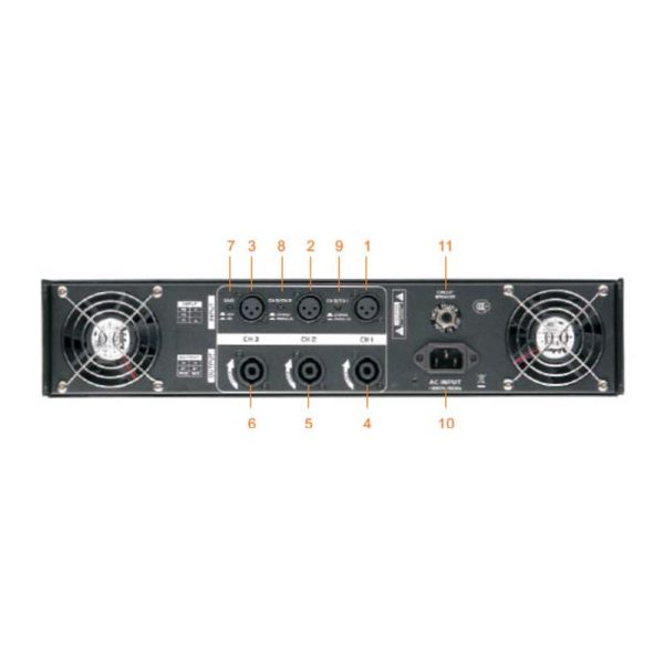 Mặt sau cục đẩy Soundking AA 4003