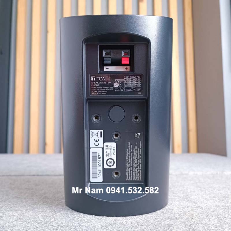 TOA F-05BT mặt sau loa hộp 30W