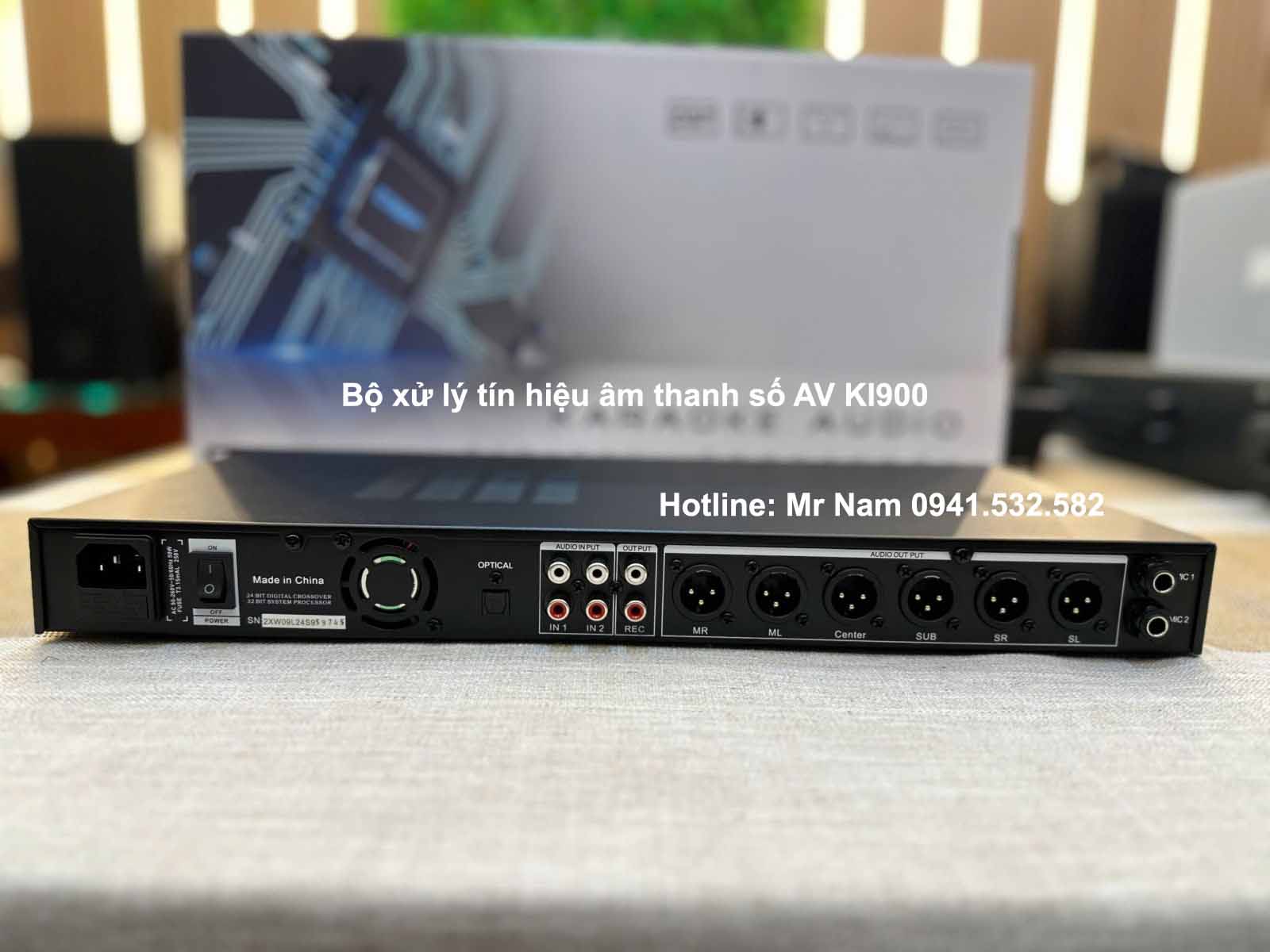 Mặt sau vang số AV KI900