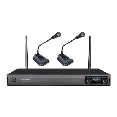 Bộ micro cổ ngỗng không dây 2 micro Baomic BM802K