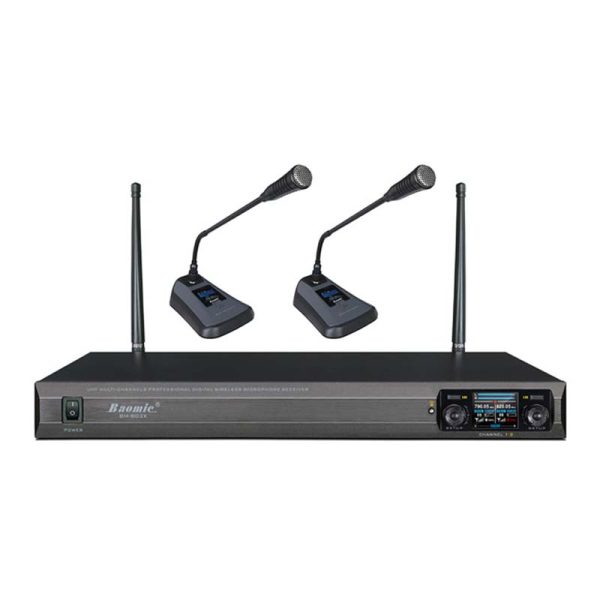 Bộ micro cổ ngỗng không dây 2 micro Baomic BM802K