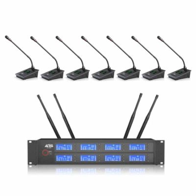 Bộ micro hội thảo 8 mic cổ ngỗng không dây ATS ST-209N