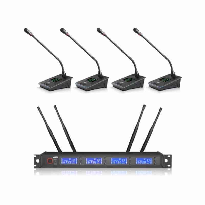 Bộ micro phòng họp 4 micro cổ ngỗng không dây ATS ST-308N
