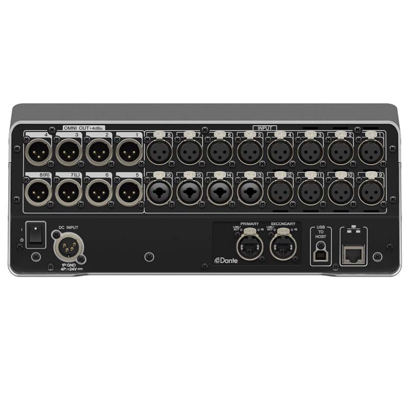 DM3 là bàn mixer kỹ thuật số nhỏ gọn, tích hợp Dante