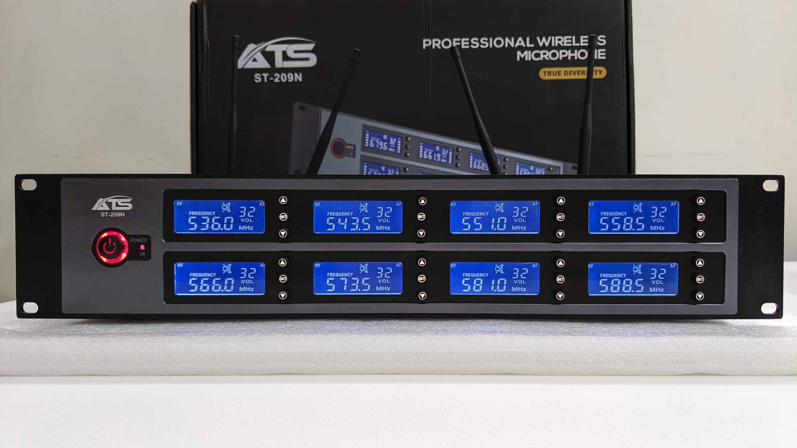 Đầu thu 8 mic cổ ngỗng không dây ATS ST-209N