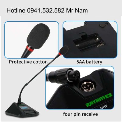 Bộ micro hội nghị không dây RAYHAYES RS-804