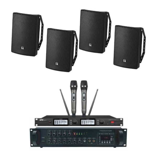 Cấu hình âm thanh phòng họp, training sử dụng loa hộp TOA 30W
