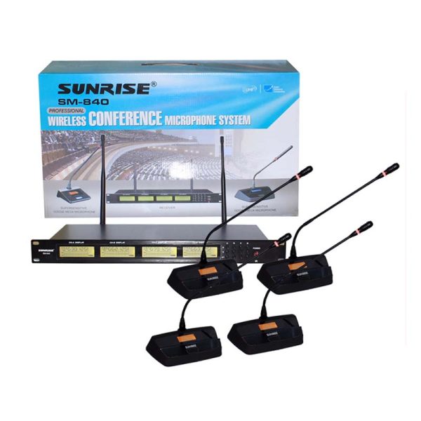 Micro cổ ngỗng 4 micro không dây Sunrise SM-840