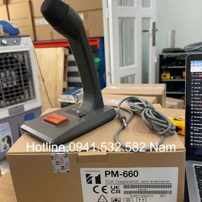 TOA PM-660 micro thông báo để bàn