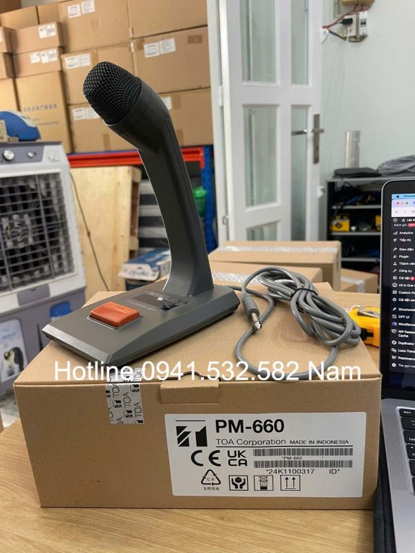 TOA PM-660 micro thông báo để bàn