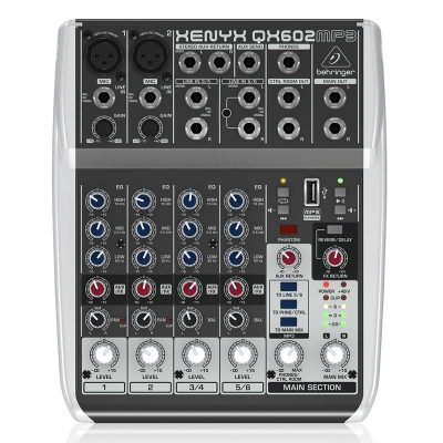 Bàn mixer analog Behringer Xenyx QX602MP3