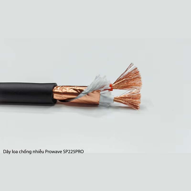 Dây loa chống nhiễu cao cấp 2x2,5 mm Prowave SP225Pro