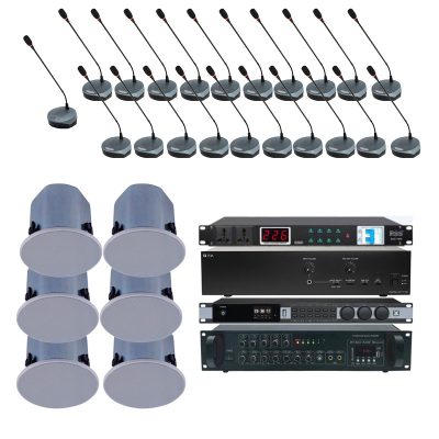 Lắp đặt hệ thống âm thanh phòng họp hội nghị 20 micro