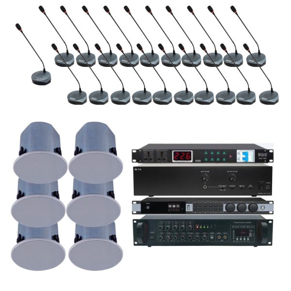 Lắp đặt hệ thống âm thanh phòng họp hội nghị 20 micro