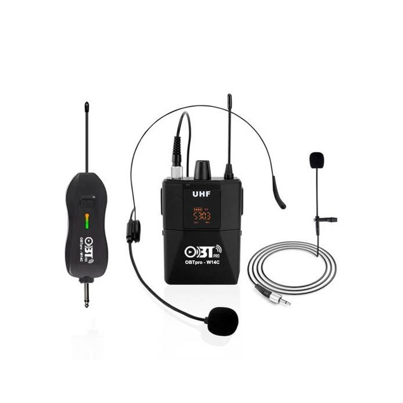 Micro không dây cài đầu cài áo OBTPro-W14C