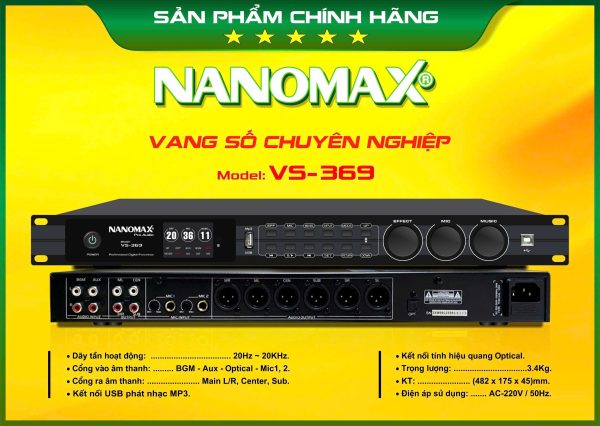 Nanomax VS-369 vang số chuyên nghiệp