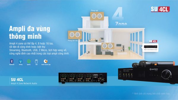 Amply đa vùng thông minh SUMICO SU 4CL