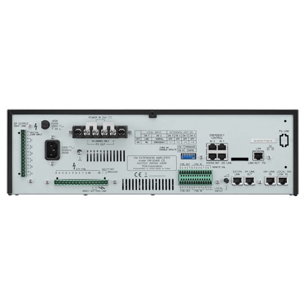 Mặt sau của tăng âm TOA VM-3240E CE