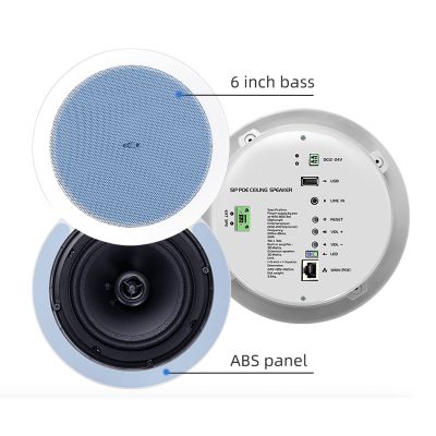 OBT-POE611 loa âm trần cấp nguồn PoE
