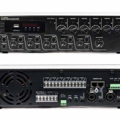 Bộ khuếch đại công suất ITC TI-1206S (USB/SD+Bộ dò sóng FM, Bluetooth, 6 vùng, 120 W)