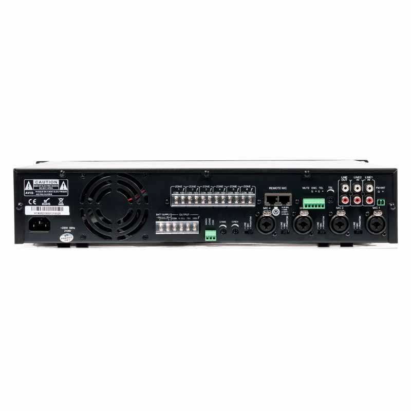 Mặt sau của amply ITC TI-3506S
