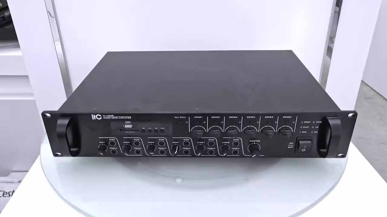 TI-1206S amply 6 vùng công suất 120W