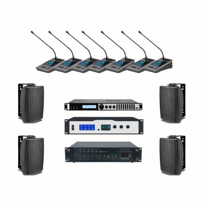 Combo hệ thống âm thanh phòng họp 5-10 micro Prowave