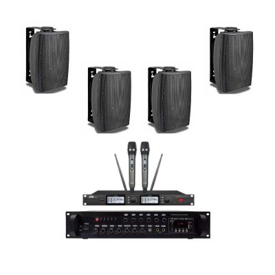 Hệ thống âm thanh phòng học sử dụng 4 loa treo tường 30W
