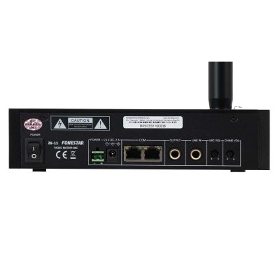 Micro thông báo chọn vùng Fonestar ZS-11 cổng kết nối
