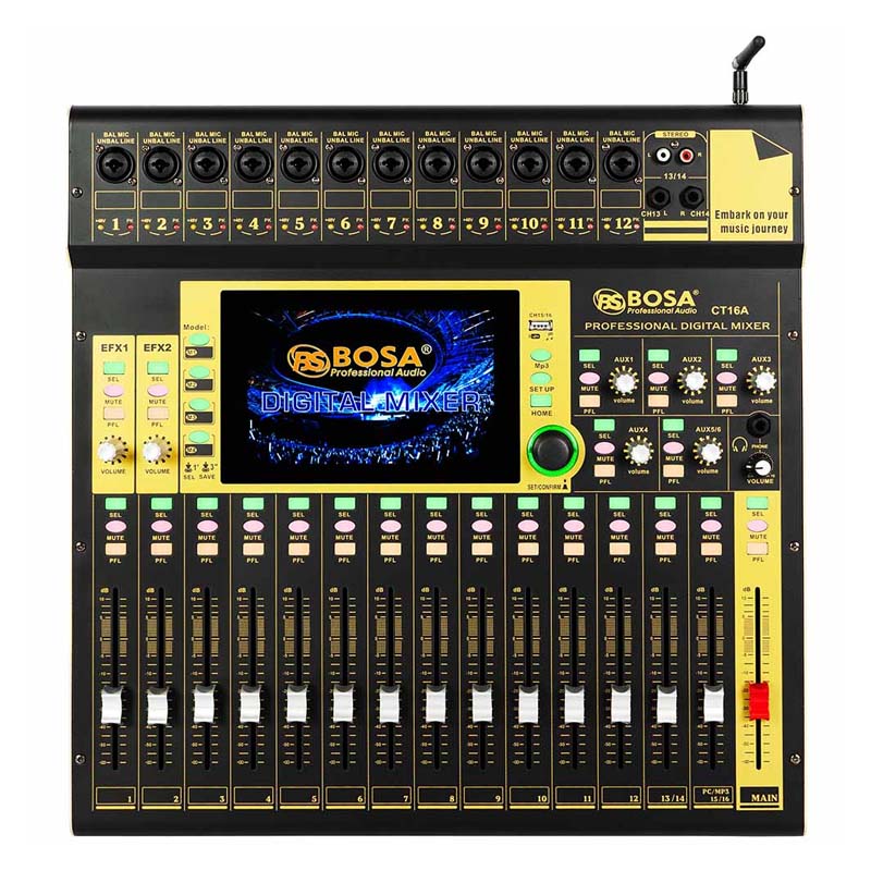 Mixer Digital Bosa CT16A - Màu vàng