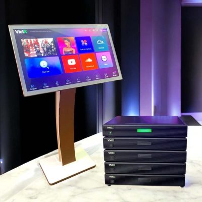Màn hình cảm ứng VietK 22 inch và đầu karaoke VietK