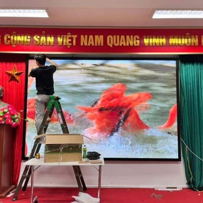 Thi công lắp đặt màn hình led hội trường