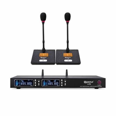 Micro hội nghị không dây 2 mic Bosa LX9